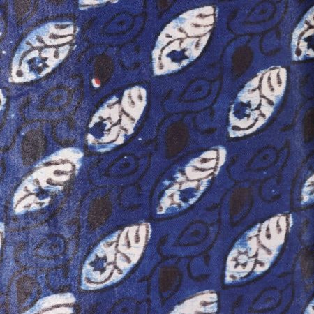 AS44078 Gaji Prints With Leaf Design Egyptian Blue 1