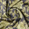 AS44094 Gaji Prints With Olive Green Floral Print Black 3