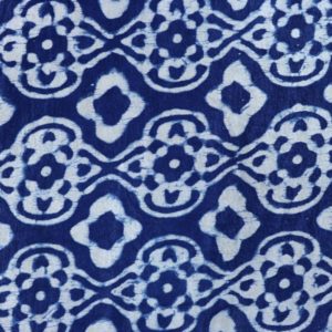 AS44100 Gaji Prints With Four Petalled Floral Print Navy Blue 1