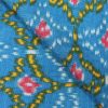 AS44398 Cotton With Circular Floral Pattern Azure Blue 2