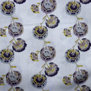AS44408 Linen Prints With Floral Pattern White 1