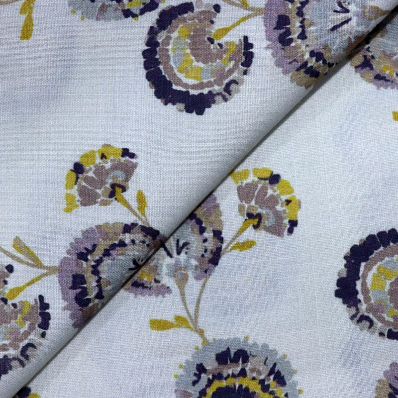 AS44408 Linen Prints With Floral Pattern White 2