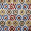 AS44418 Linen Prints With Multicolor Circular Patterns White 1