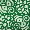 AS44424 Linen Prints With White Patterns Emerald Green 1