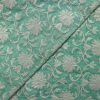 AS44470 Heavy Embroidery With White Floral Pattern Sea Green 2