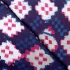 AS44654 Cotton Modal With White Pink Geometrical Patterns Dark Blue 2