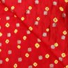 AS44677 Kataan Bandhej Banarasi With Floral Butti Rose Red 2