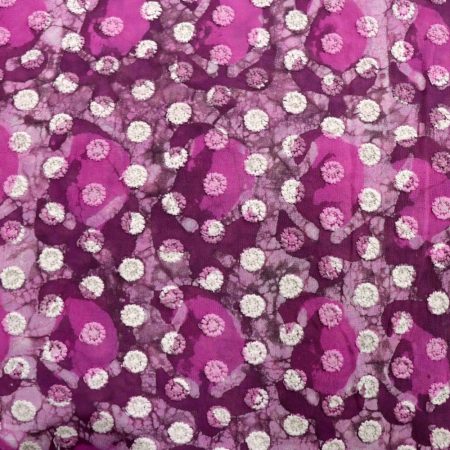 AS44693 Chikan Cotton Work With Keri Pattern Purple 1