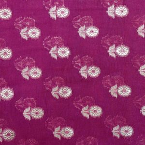 AS44718 Chanderi Butti With Floral Butti Purple 1