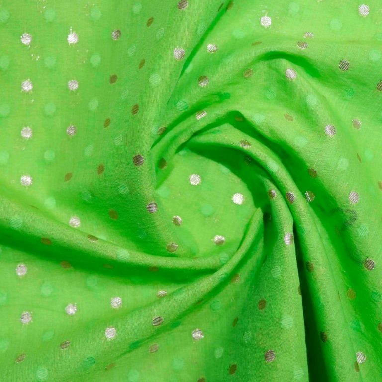 AS44722 Chanderi Butti With Round Butti Forest Green 3