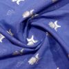 AS44724 Chanderi Butti With White Floral Butti Cobalt Blue 3