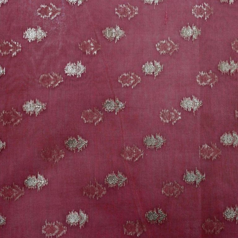 AS44726 Chanderi Butti With Small Floral Butti Pink 1