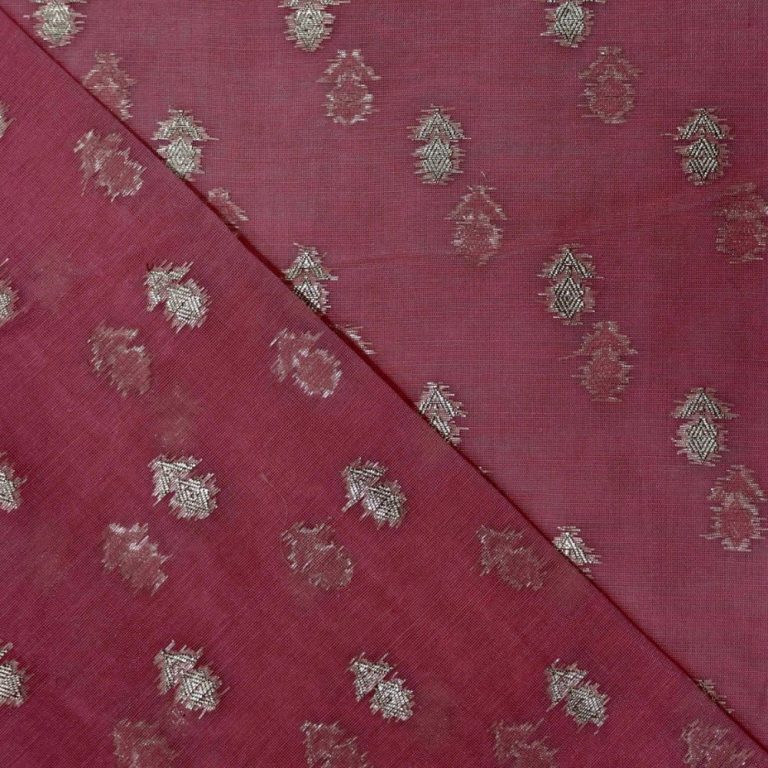 AS44726 Chanderi Butti With Small Floral Butti Pink 2