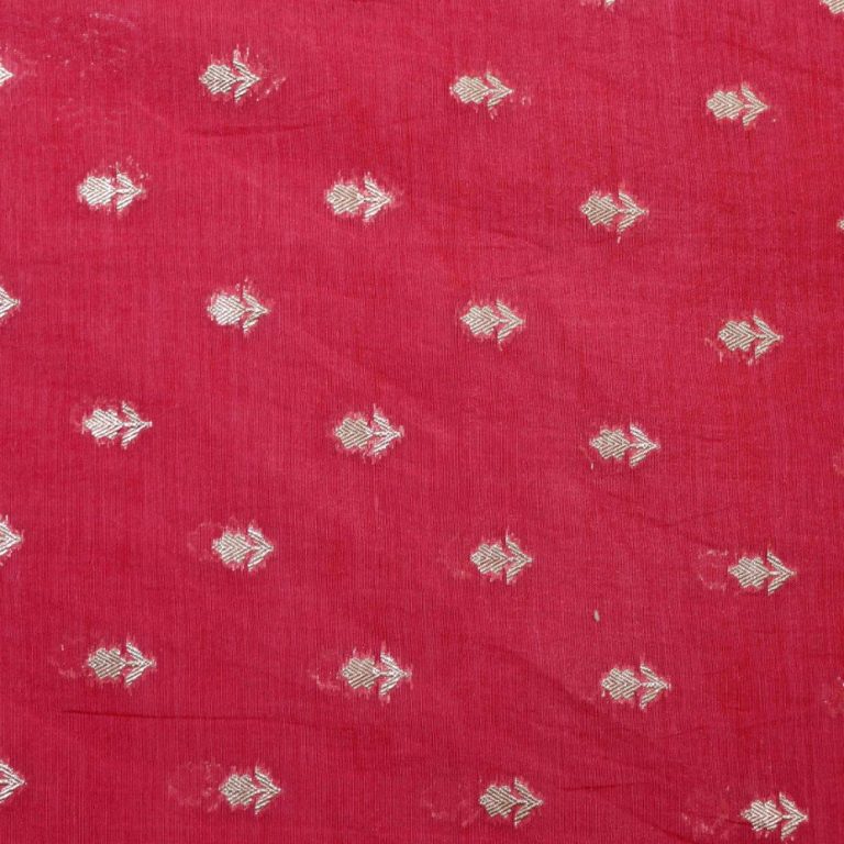 AS44736 Chanderi Butti With Small Floral Butti Hot Pink 1