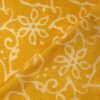 AS44747 Mal Cotton With White Floral Pattern Dandelion Yellow 2