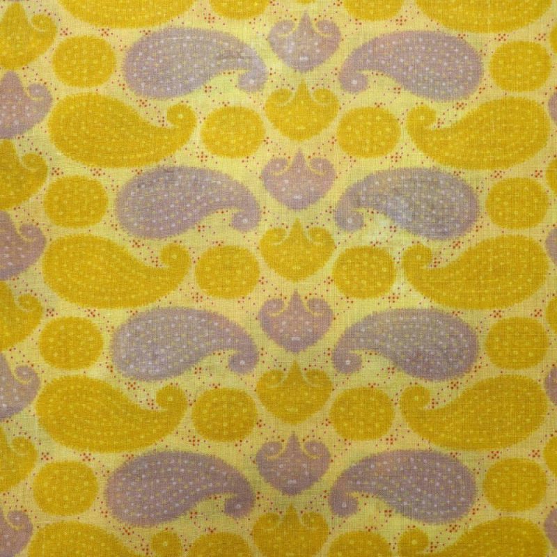 AS44748 Mal Cotton With Keri Pattern Light Yellow 1