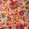AS44749 Mal Cotton With Multicolor Floral Print Light Orange 2
