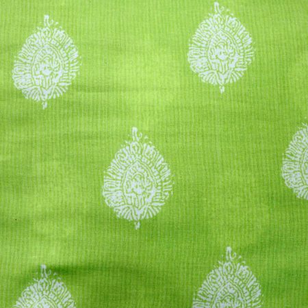 AS44750 Mal Cotton With White Pattern Pear Green 1