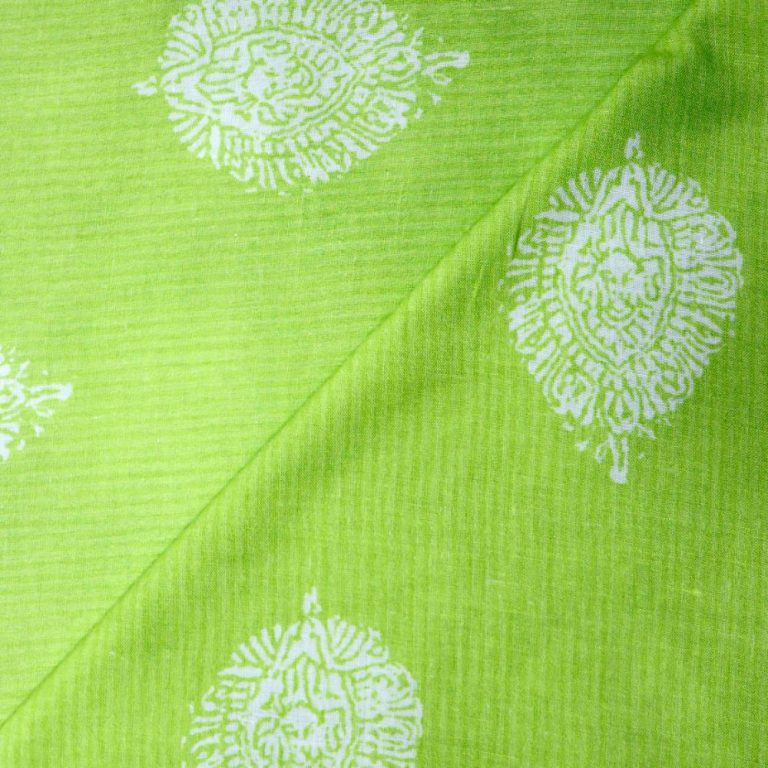 AS44750 Mal Cotton With White Pattern Pear Green 2