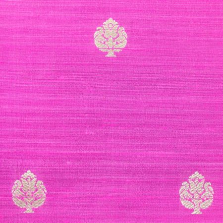 AS44788 Banarasi Brocade With Silver Brocade Fuchsia Pink 1