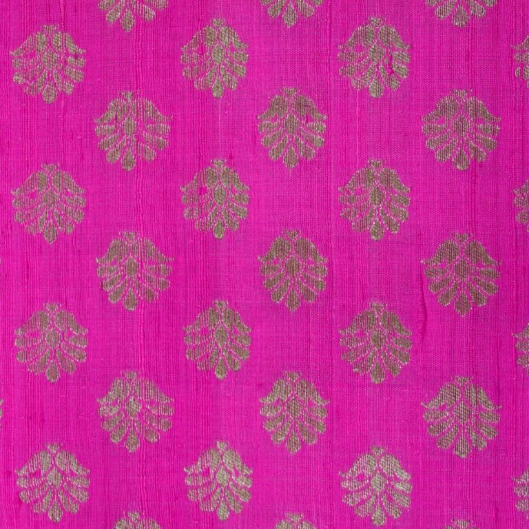 AS44798 Banarasi Brocade With Floral Butti Fuchsia Pink 1