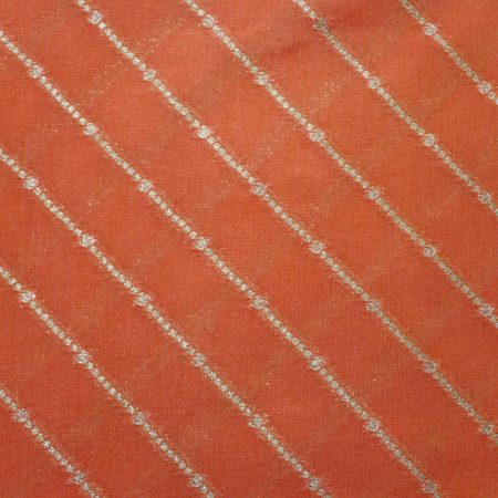 AS44875 Pure Banarasi With Lining Patterns Light Orange 1