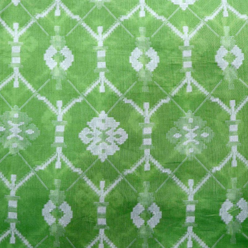 AS44932 Cotton Prints With Hexagonal Print Green 1