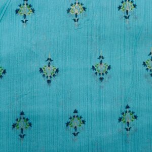 AS44959 Cotton Prints With Small Floral Print Sky Blue 1