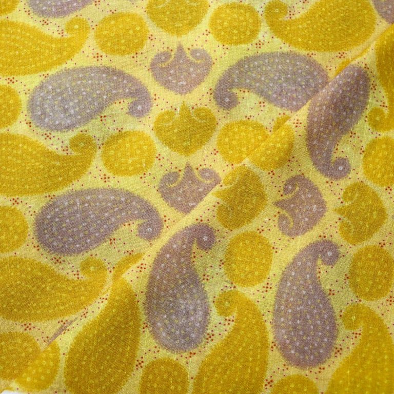 AS44967 Cotton Prints With Keri Pattern Light Yellow 2