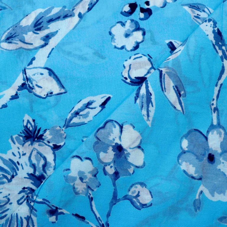 AS44982 Cotton Prints With Bird Print Light Blue 2