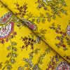 AS44995 Cotton Prints With White Floral Pattern Yellow 2