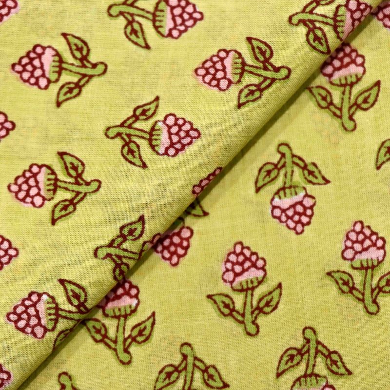 AS45007 Cotton Prints With Floral Print Light Heena Green 2