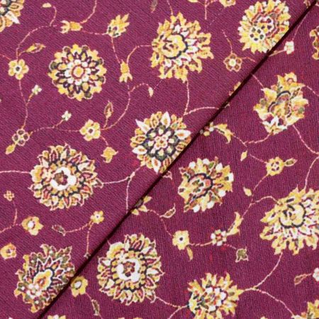 AS45207 Modal Silk Prints With Floral Print Boysenburry Purple 2