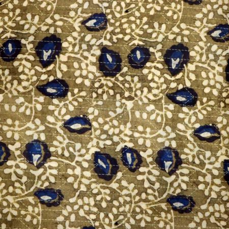 AS45211 Modal Silk Prints With Dark Blue Pattern Brown 1