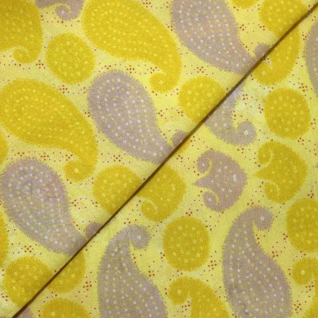 AS45213 Modal Silk Prints With Keri Pattern Yellow 2