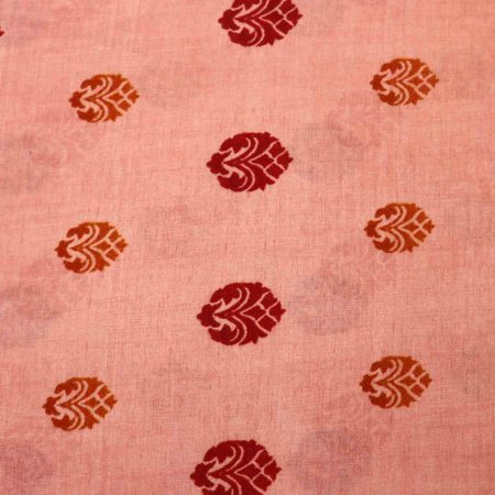 AS45223 Modal Silk Prints With Red Orange Pattern Pink 1