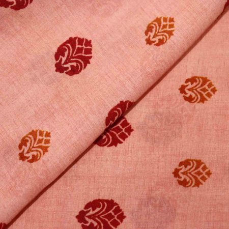 AS45223 Modal Silk Prints With Red Orange Pattern Pink 2