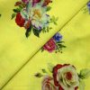 AS45249 Modal Silk Prints With Multicolor Floral Print Lemon Yellow 2