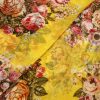 AS45257 Organza Prints With Rose Prints Yellow 2