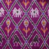 AS45314 Pure Patola Ikkat Weave Duppatta With Checked Pattern Purple Blue 3