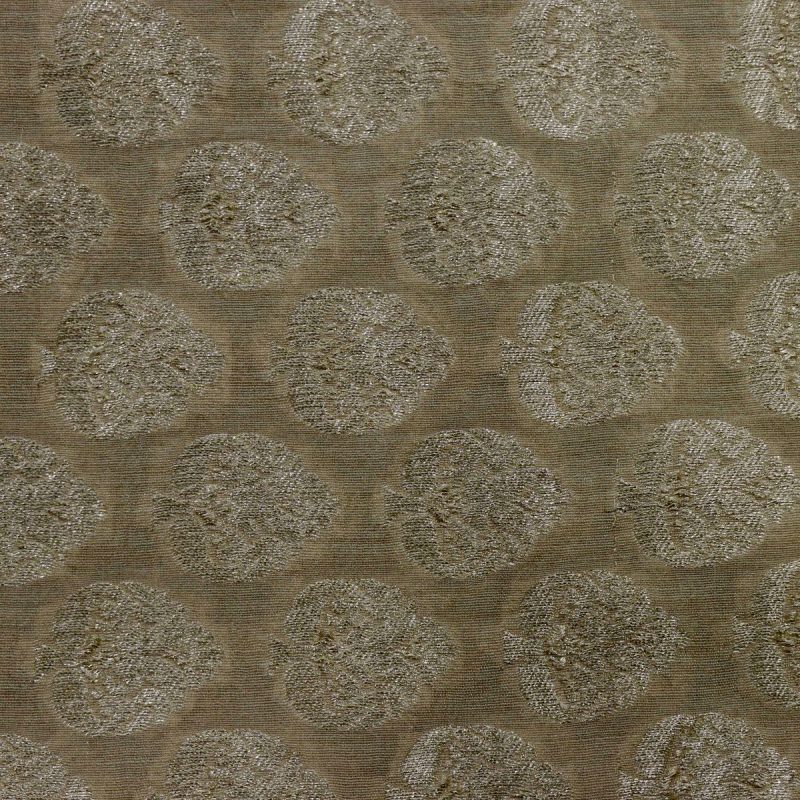 AS45346 Pure Dyeable Munga With Golden Cluttered Leaf Pattern Brown 1