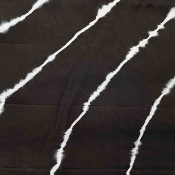 Modal Silk Lehriya Pattern Black