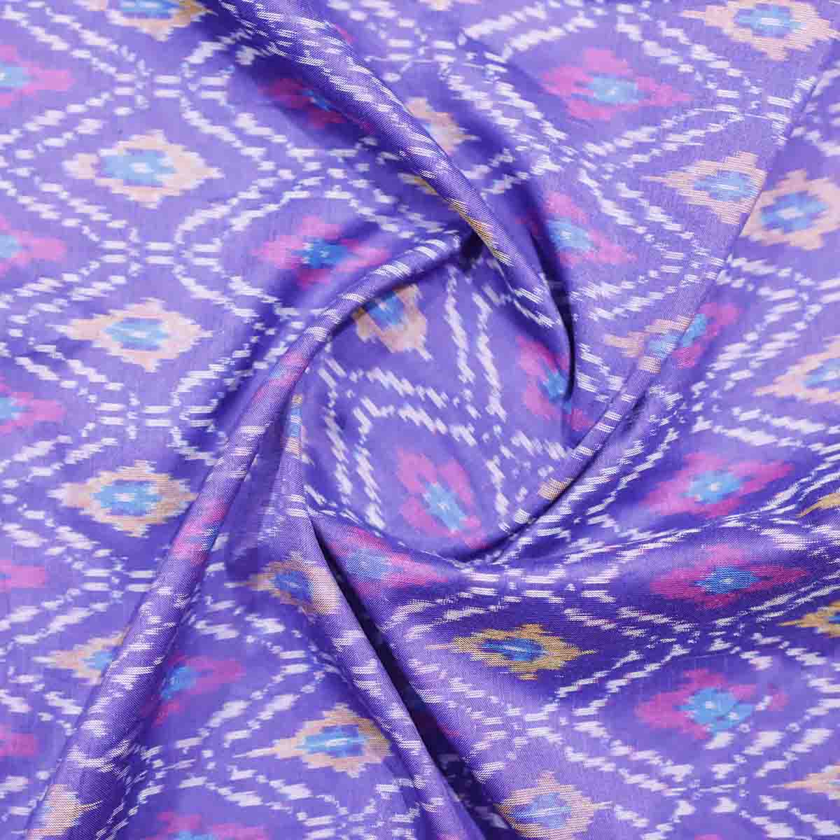 Sico Ikkat Silk Purple
