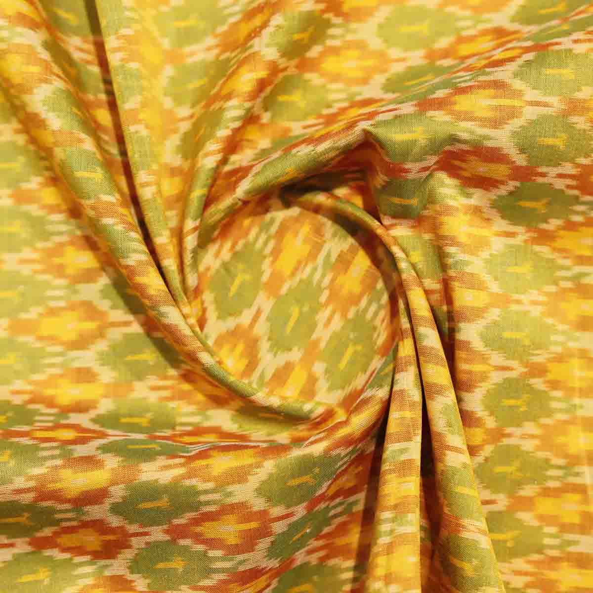 Sico Ikkat Silk Yellow