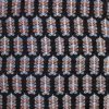 Black Exclusive Handloom Cotton Modal Ajrak Leaf Printed Fabric 1