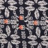 Black Exclusive Handloom Cotton Modal Ajrak With Orange Tint Organic Printed Fabric 2