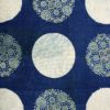 Dark Indigo Blue Exclusive Handloom Cotton With Intrigued Yellow Ajrak Symmetrical Printed Fabric 2