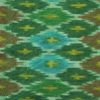 Exclusive Green Palatte Pure Handloom Silk Ikat With Multicolor Designed Fabric 2