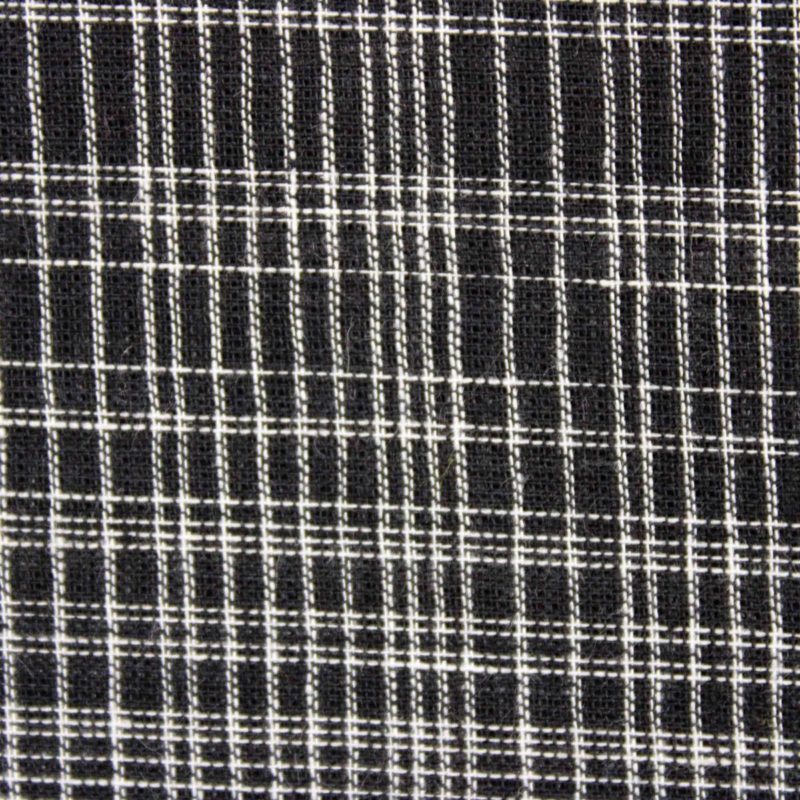 Pure Handloom Cotton With Highlighted Random Chex Black 2