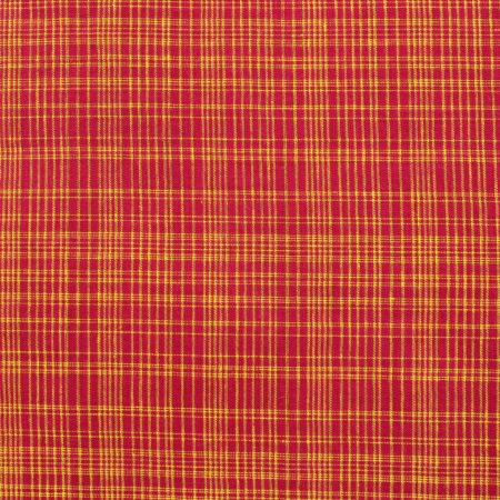 Pure Handloom Cotton With Highlighted Random Chex Chilli Red 1